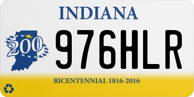 IN license plate 976HLR