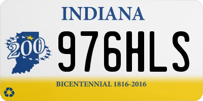 IN license plate 976HLS