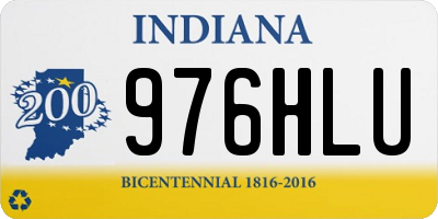 IN license plate 976HLU