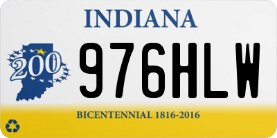 IN license plate 976HLW
