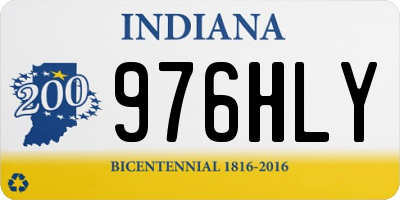IN license plate 976HLY