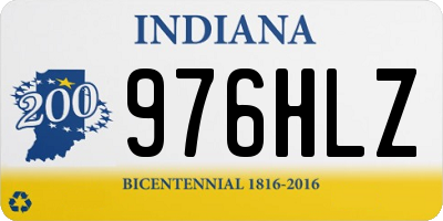 IN license plate 976HLZ