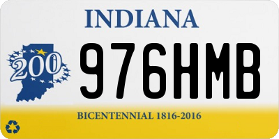 IN license plate 976HMB