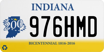 IN license plate 976HMD