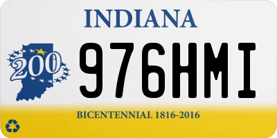 IN license plate 976HMI