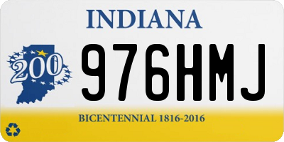 IN license plate 976HMJ