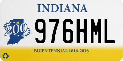 IN license plate 976HML