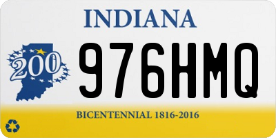 IN license plate 976HMQ
