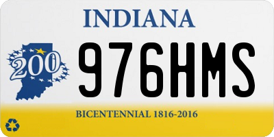 IN license plate 976HMS
