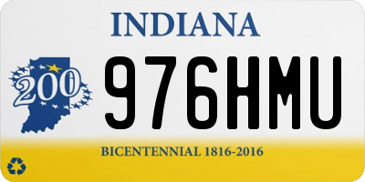 IN license plate 976HMU