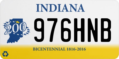 IN license plate 976HNB