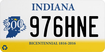 IN license plate 976HNE