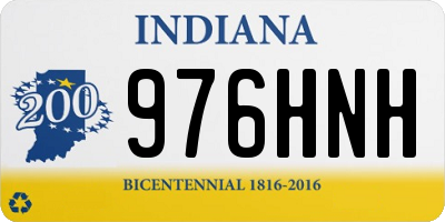 IN license plate 976HNH