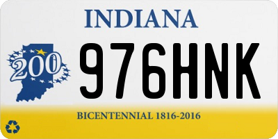 IN license plate 976HNK