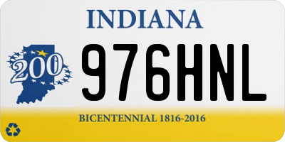 IN license plate 976HNL