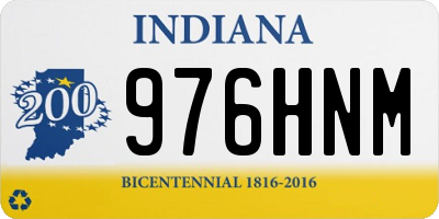 IN license plate 976HNM
