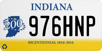 IN license plate 976HNP