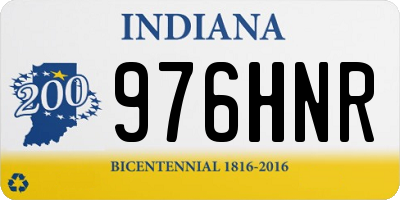 IN license plate 976HNR