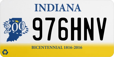 IN license plate 976HNV