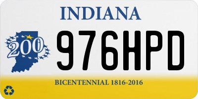 IN license plate 976HPD