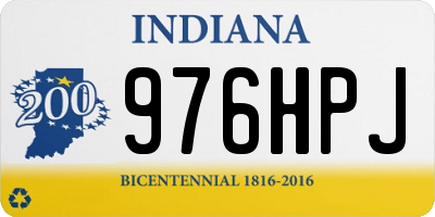 IN license plate 976HPJ