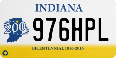 IN license plate 976HPL