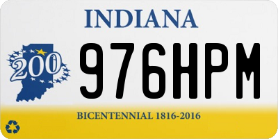 IN license plate 976HPM