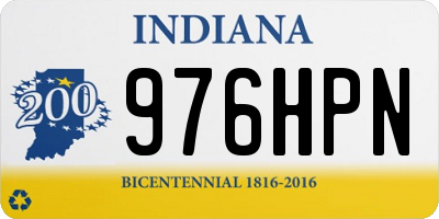 IN license plate 976HPN