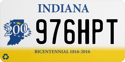 IN license plate 976HPT