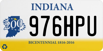 IN license plate 976HPU