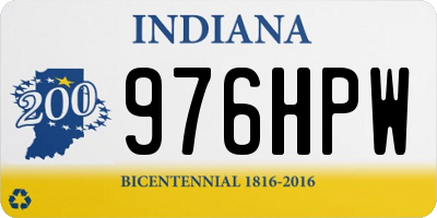 IN license plate 976HPW