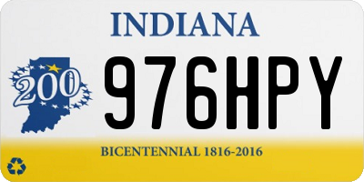 IN license plate 976HPY
