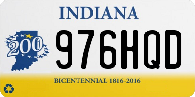 IN license plate 976HQD
