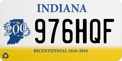 IN license plate 976HQF