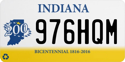 IN license plate 976HQM