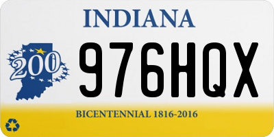 IN license plate 976HQX