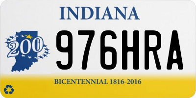 IN license plate 976HRA