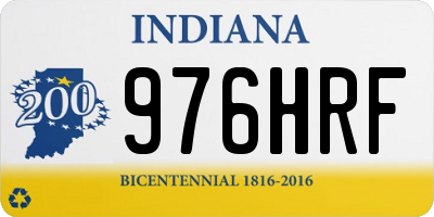IN license plate 976HRF