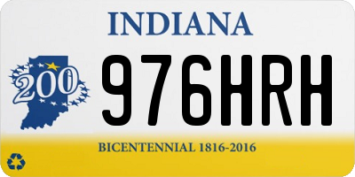 IN license plate 976HRH