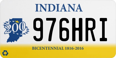 IN license plate 976HRI