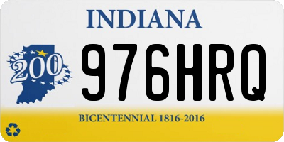 IN license plate 976HRQ