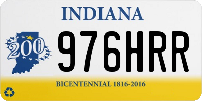 IN license plate 976HRR