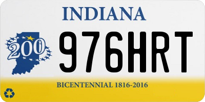 IN license plate 976HRT