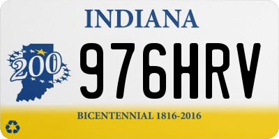 IN license plate 976HRV