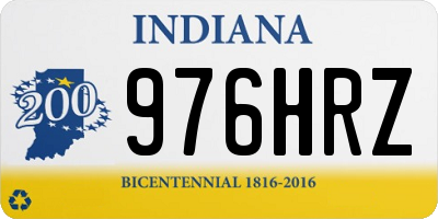 IN license plate 976HRZ