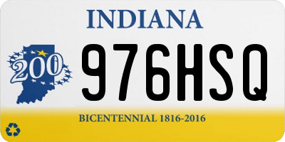 IN license plate 976HSQ