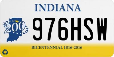 IN license plate 976HSW