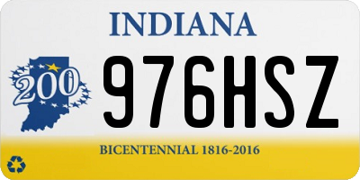 IN license plate 976HSZ