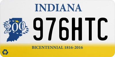 IN license plate 976HTC