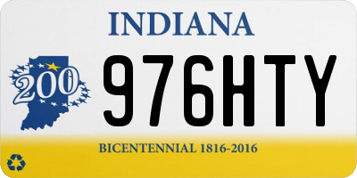 IN license plate 976HTY